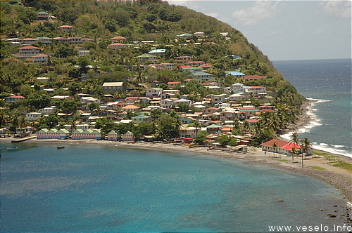 Photography. 870 colorful caribbean village