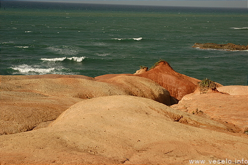 Photography. 026 red rocks view Atlantic Ocean